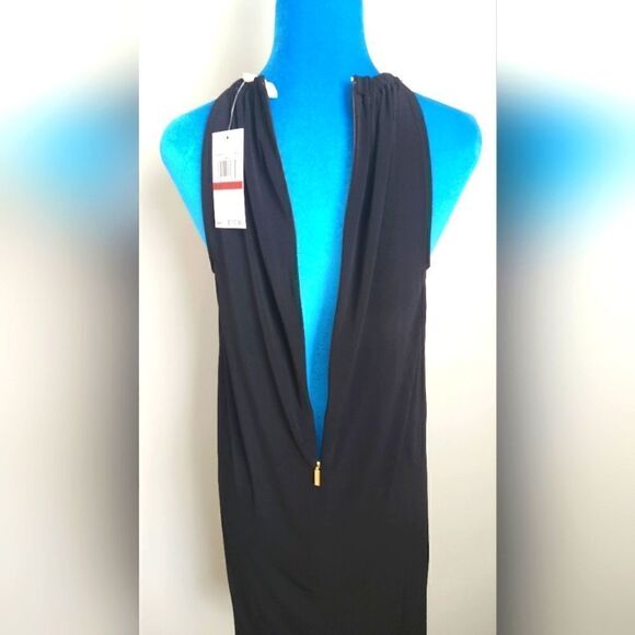 MICHAEL KORS WOMEN'S DRESS BLACK-GOLD COLOR SIZE XS very beautiful - Picture 2 of 5